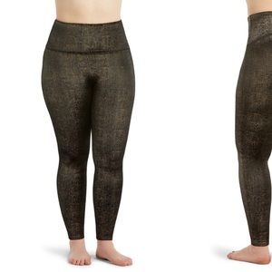 Gold and Black Velvet Spanx Leggings